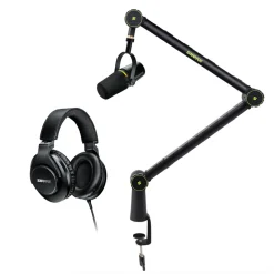 New MV7+ Podcast XLR/USB Microphone, Boom Arm and Headphones Bundle Microphones