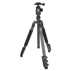 New ET-1204 Carbon Fiber Tripod with E-10 Ball Head Tripod Kits