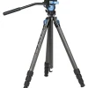 Sale ST124 4-Section Carbon Fiber Tripod & VA-5 X Fluid Head Kit Video Tripods & Supports