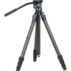 Best Standard Series 4-Section Carbon Fiber Tripod Kit with Ultracompact Video Head Tripod Kits