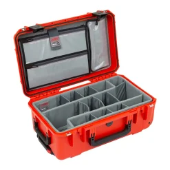 Fashion iSeries 2011-7 Case with Photo Dividers and Lid Organizer (Orange) Hard Cases & Large Bags