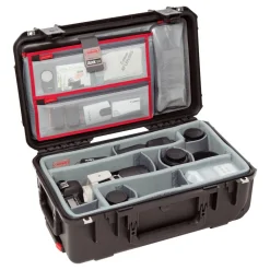 Sale iSeries 2011-7 Case with Photo Dividers and Lid Organizer (Black) Hard Cases & Large Bags