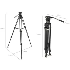 Online FreeBlazer Heavy-Duty Carbon Fiber Tripod System Video Tripods & Supports
