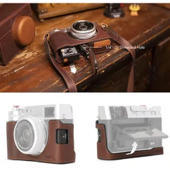 Clearance Leather Half Case Kit for Fujifilm X100VI Camera Bags