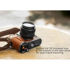 Best Leather Half Case Kit for Fujifilm X-T50 (Black) Camera Bags