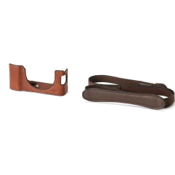 Best Leather Half Case Kit for Fujifilm X100VI (Brown) Camera Bags