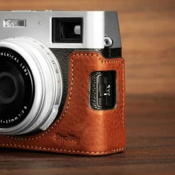 Best Leather Half Case Kit for Fujifilm X100VI (Brown) Camera Bags