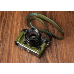 Best Leather Half Case Kit for Fujifilm X-T50 (Green) Camera Bags