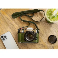 Best Leather Half Case Kit for Fujifilm X-T50 (Green) Camera Bags