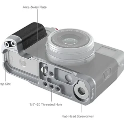 Outlet L-Shape Grip for FUJIFILM X100VI/X100V (Silver) Batteries & Adapters