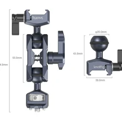 Fashion Magic Arm with Dual Ball Heads (1/4 in.-20 Screw and NATO Clamp) Camera Support Accessories
