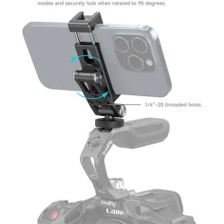 Clearance Metal Phone Holder with Cold Shoe Mount Video Tripods & Supports