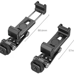 Clearance Metal Phone Holder with Cold Shoe Mount Video Tripods & Supports