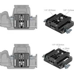 Outlet Universal Camera Baseplate with 15mm LWS Rod Clamp Video Tripods & Supports