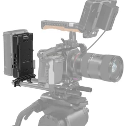 Hot V-Mount Battery Adapter Plate with 15mm LWS Rod Clamp & Adjustable Arm Camera Support Accessories