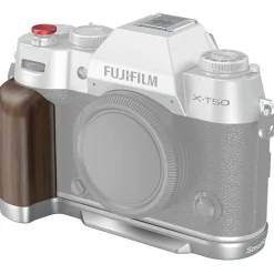 Hot Wooden L-Shape Grip for Fujifilm X-T50 (Silver) Batteries & Adapters
