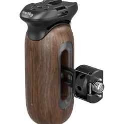 Online Wooden Side Handle with Two-in-One 1/4 in.-20 and 3/8 in.-16 Screw Camera Support Accessories