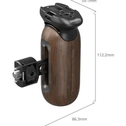 Online Wooden Side Handle with Two-in-One 1/4 in.-20 and 3/8 in.-16 Screw Camera Support Accessories