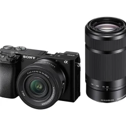 Sale Alpha a6100 Mirrorless Digital Camera with 16-50mm II and 55-210mm Lenses (Black) Mirrorless