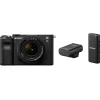 Online Alpha a7C Mirrorless Digital Camera with 28-60mm Lens (Black) and ECM-W2BT Camera-Mount Digital Bluetooth Wireless Microphone System Mirrorless