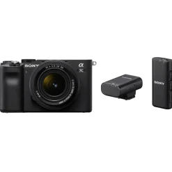 Online Alpha a7C Mirrorless Digital Camera with 28-60mm Lens (Black) and ECM-W2BT Camera-Mount Digital Bluetooth Wireless Microphone System Mirrorless