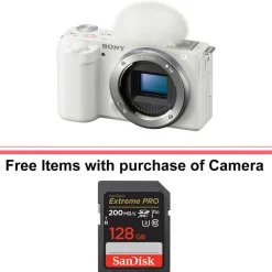 Online Alpha ZV-E10 Mirrorless Digital Camera Body (White) Mirrorless