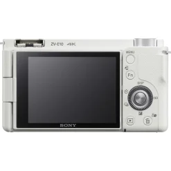 Online Alpha ZV-E10 Mirrorless Digital Camera Body (White) Mirrorless