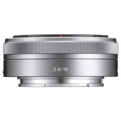 Fashion E-Mount SEL16F28 16mm f/2.8 Wide-Angle Alpha E-Mount Lens (Silver) Wide Angle