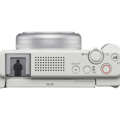 Outlet ZV-1F Vlogging Camera (White) with Vlogger's Accessory KIT (ACC-VC1) Point & Shoot