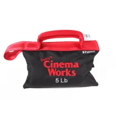 Sale Cinema Works 5 lb Sandbag (Black with Red Handle) Sand & Weight Bags
