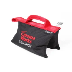 Outlet Cinema Works 20 lb Shot Bag (Black with Red Handle) Sand & Weight Bags