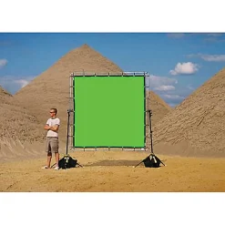 Discount Chroma-key Green Screen for Sun-Scrim (8x8ft.) Chroma Key Backgrounds