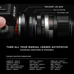 Best Leica M-Mount Lens to Sony E-Mount Camera Autofocus Adapter (Version II) Lens Accessories