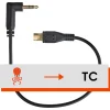 Online 7.9 in. 3.5mm TRS to Multi Interface Timecode Cable for Sony FX3/FX30 Audio Cables