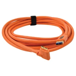 Fashion 15 ft. TetherPro USB 3.0 Male A to Micro-B Right Angle Cable (Orange) Cables & Power Supplies