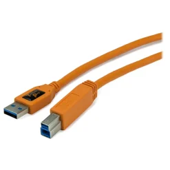 Online Pro SuperSpeed USB 3.0 Male A to Male B 15 ft. Cable (Orange) Cables