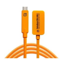 Online TetherBoost Pro USB-C Core Controller Extension Cable (Orange) Cables