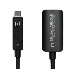 Hot TetherBoost Pro USB-C Core Controller Extension Cable (Black) Cables