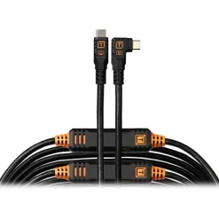 Fashion TetherPro Optima USB-C Cable (31 ft., Non-Reflective Black, Right-Angle) Cables