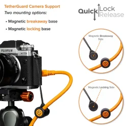 Hot TetherPro Optima 10G Starter Tethering Kit (15', High-Visibility Orange) Cables