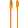 Best TetherPro USB Type-C Male to 5-Pin Mini-USB 2.0 Type-B Male Cable (15 ft., Orange) Cables