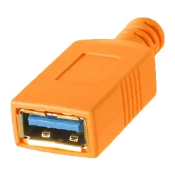Outlet Tetherpro USB-C to USB Female Adapter Extender (15 ft. Orange) Cables