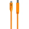 Fashion TetherPro USB Type-C Male to USB 3.0 Type-B Male Cable (15 ft., Orange) Cables