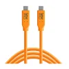 New TetherPro USB Type-C Male to USB Type-C Male Cable (3 ft., Orange) Cables