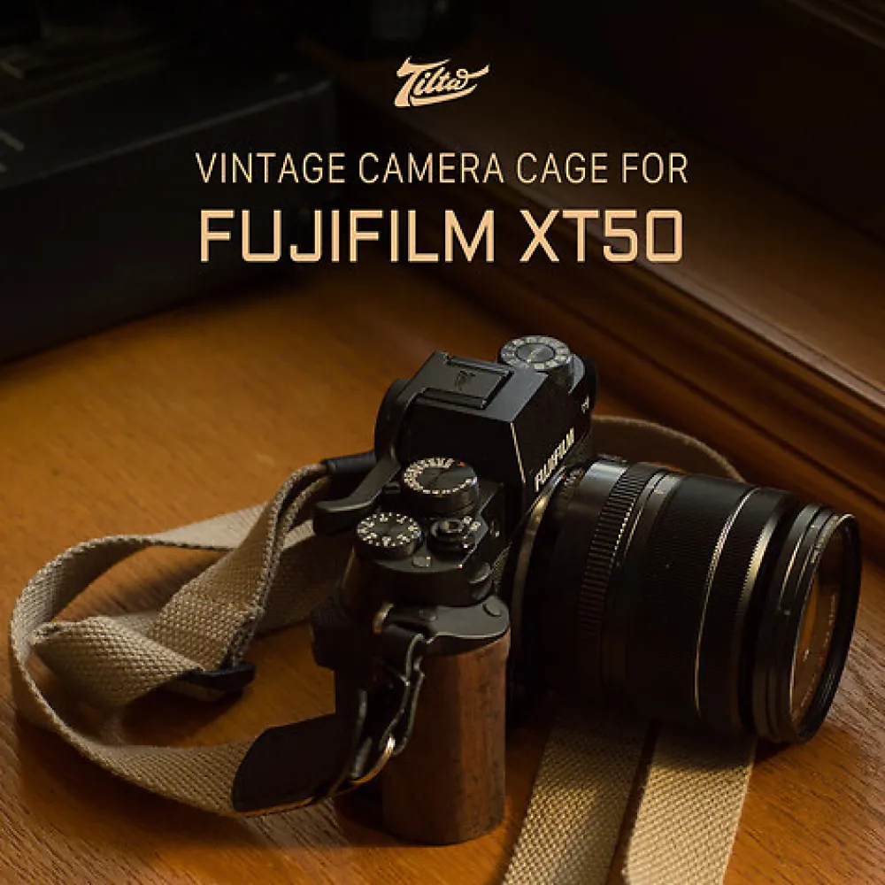 Clearance Vintage Cage Kit for Fujifilm X-T50 (Silver) Camera Support Systems