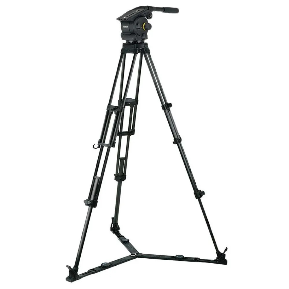 Hot Vision 100 2-Stage Aluminium Tripod System with Dolly Video Tripods & Supports