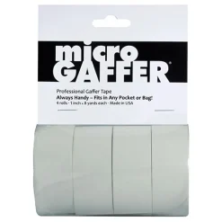 Hot Microgaffer Tape 1 in x 8yd (4Pk) - White Tape
