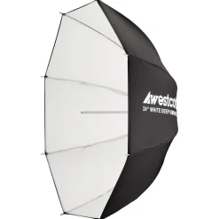 Discount 24 in. Deep White Bounce Umbrella Lighting Umbrellas