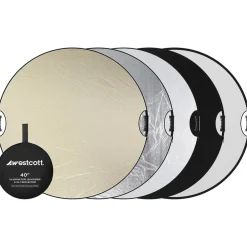 New 40 in. Illuminator QuickGrip 5-in-1 Reflector Collapsible Reflectors