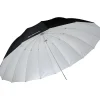 Outlet 7' White/Black Parabolic Umbrella (White/Black) Lighting Umbrellas